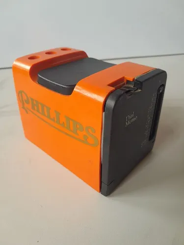 Porta caneta com descanso para telefone com caixa de musica