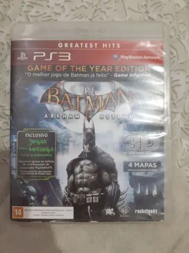 Jogo PS3 - Batman Arkham Asylum