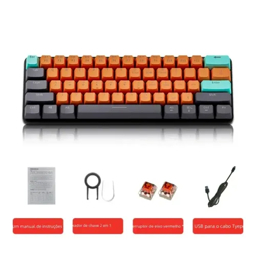 TECLADO MECÂNICO MUCAI 60% RGB