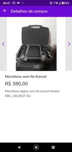 VENDO MICROFONES SEM FIO KARSECT