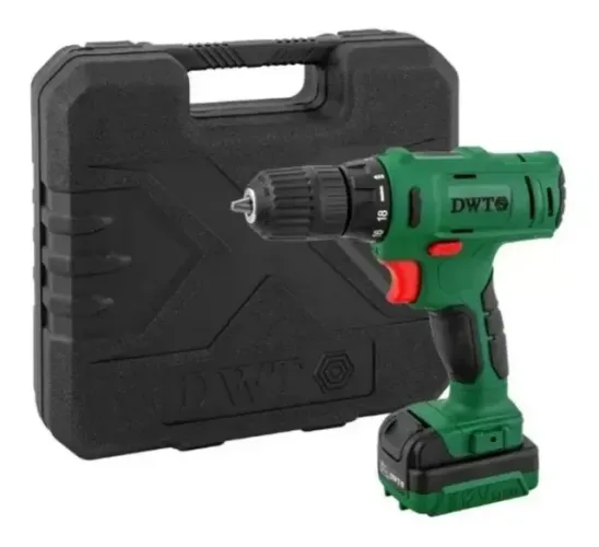 Parafusadeira Furadeira a Bateria 12V fonte bivolt automática PFD 120 DWT