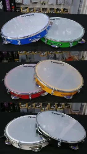 Pandeiro ABS 10" Sparking Cores Diversas a Partir R$ 80,00