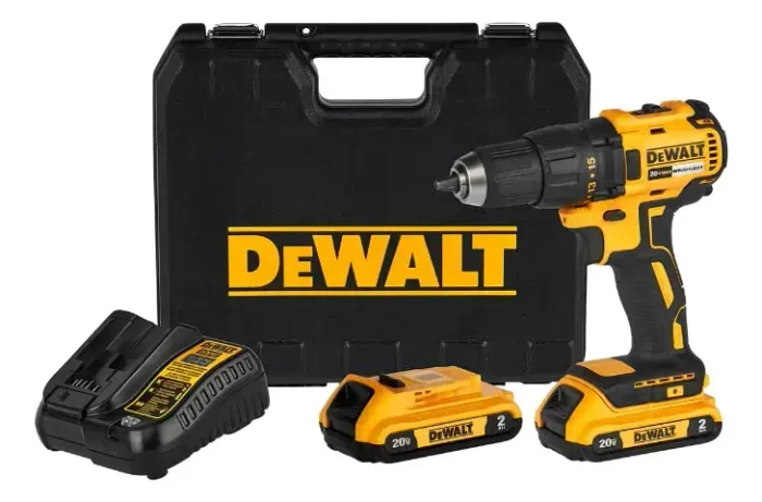 PARAFUSADEIRA E FURADEIRA DEWALT 20V MAX LITIO 2BAT 2AH