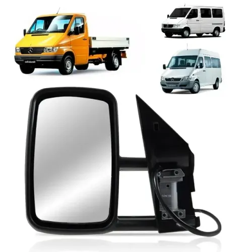 Retrovisor elétrico Mercedes-Benz Sprinter 1997 a 2012 lado esquerdo