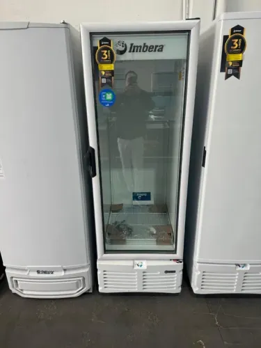 Conservador? Freezer Porta De Vidro Imbera Evz21 Tripla Ação Branco 220v