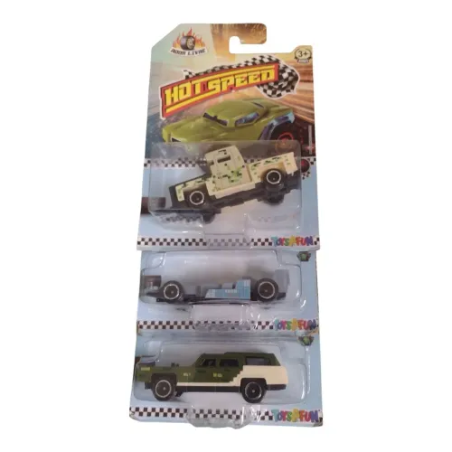 Carrinhos Hot Speed - 3 peças - Minecraft