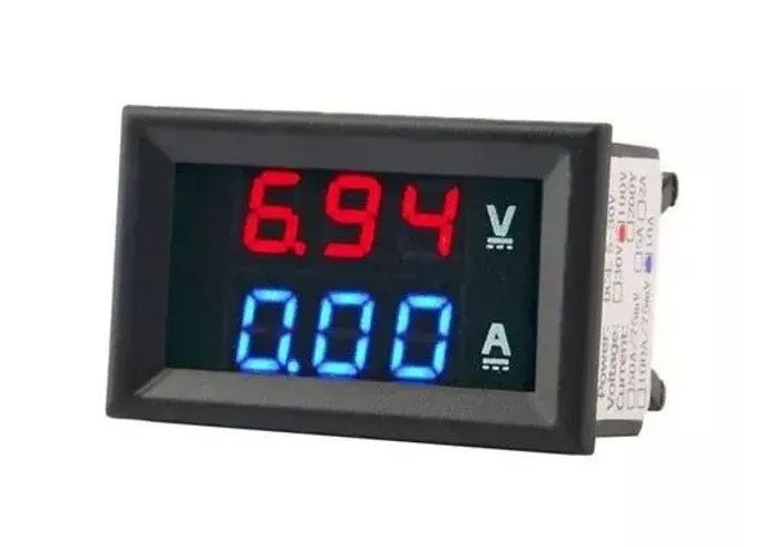 Voltimetro Amperimetro Digital Led Dc Cc 100v 10a etb Arduino - Pic - Automação COD-CP14 