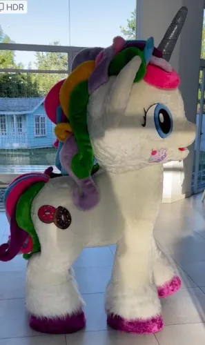 Fantasia de Unicórnio Gigante