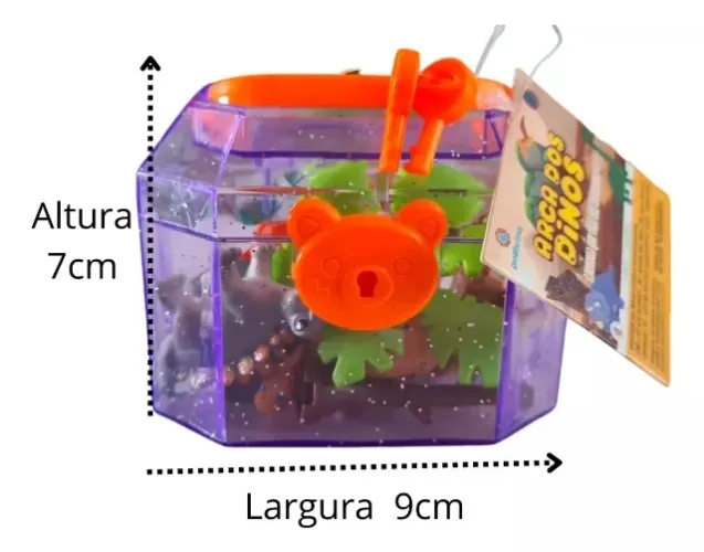 Kit Animais Em Miniatura De Brinquedo Cofrinho Colecionável