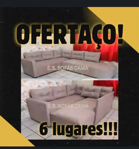 Sofá de canto 6 lugares - OFERTA IMPERDÍVEL!