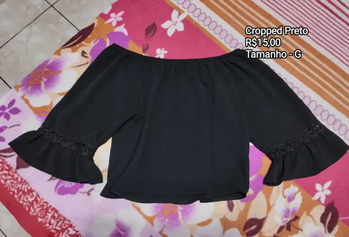 Blusas com detalhes- Tamanho G