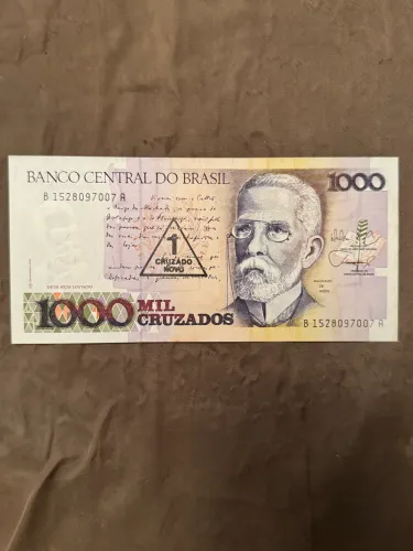 Nota de 1.000 Cruzados para colecionadores 