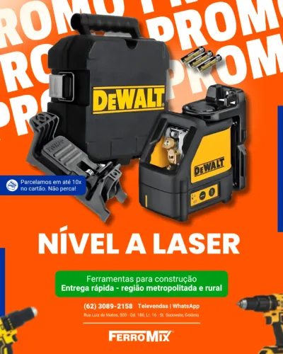Nível a Laser - DeWalt - Ferramentas profissionais com o melhor preço e parcelamento!