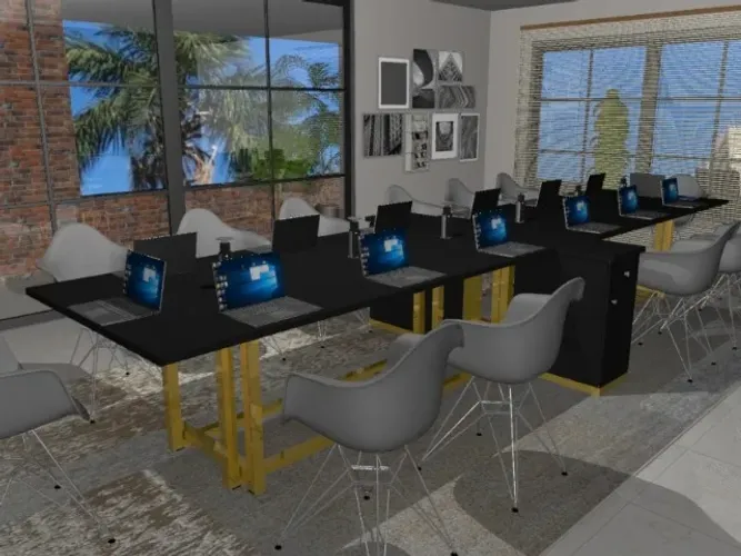  Mesa de Reunião Delluxe Epoque Novide. Alto Padrão... 6 Torres de Tomadas