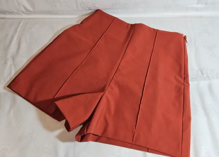 Short/bermuda cintura alta terracota - tamanho P