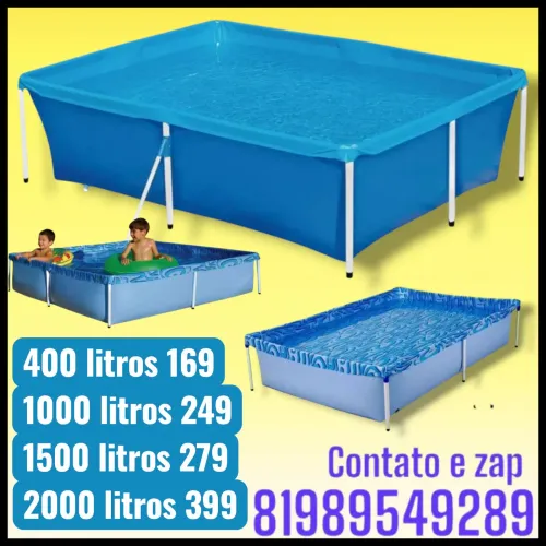 Piscina infantil quadrada mor 