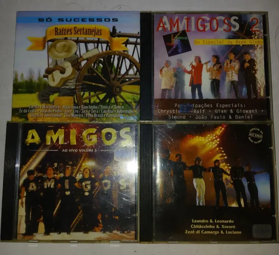 CDs Amigos e Raízes sertanejas