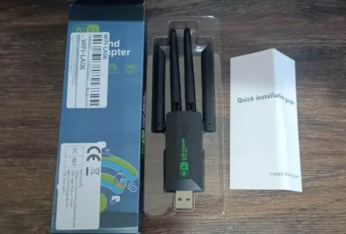 Adaptador Usb Wi-fi 1200mbps 2.4g+5ghz Dongle Wifi 4 Antena Usb 3.0 Para Pc Notebook