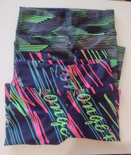 Kit 2 calças leggings fitness 