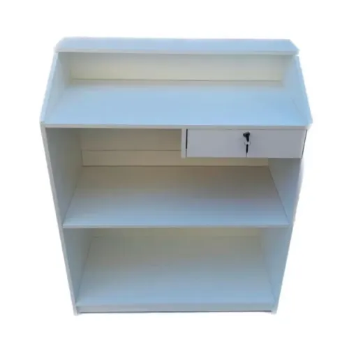 Balcão Compacto Para Lojas - 100% MDF Branco