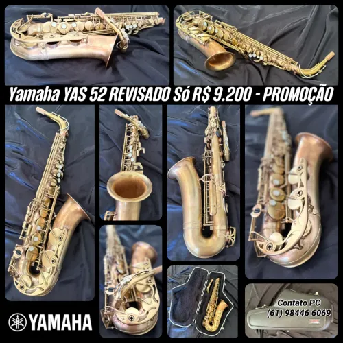 Saxofone Alto Yamaha YAS-52 - Revisado PROMOÇÃO 