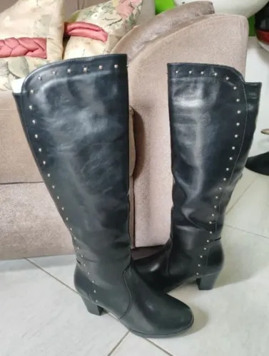 Botas de cano alto pretas