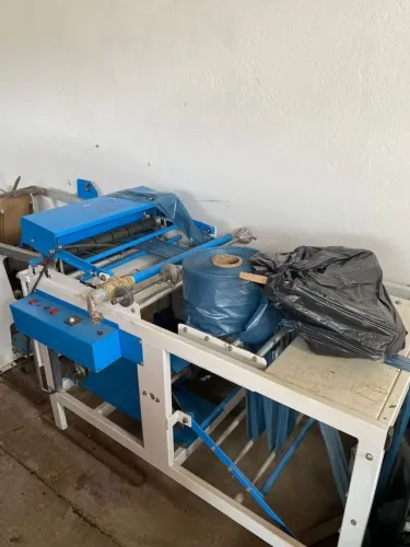 Máquina de fazer sacolas compacta print semi automática 