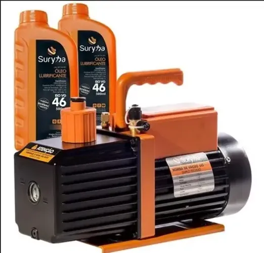 Bomba De Vácuo Suryha Pra Refrigeração 12cfm Duplo Estágio Bivolt