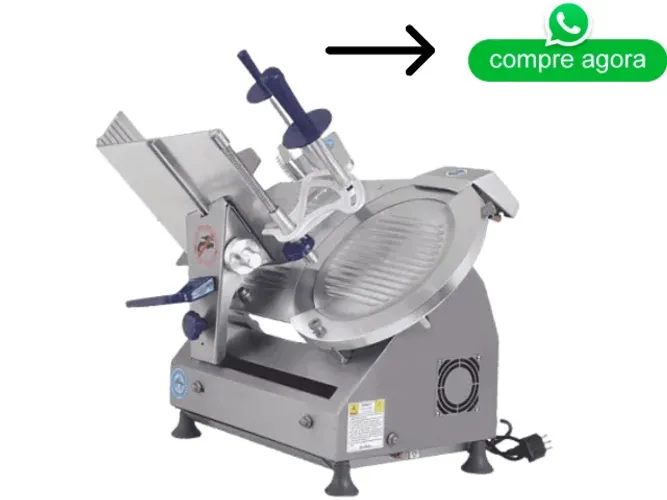 Fatiador de Frios Gural Semi Automático 30CM Novo Inox