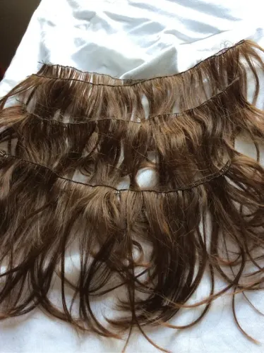 Cabelo natural em faixas 
