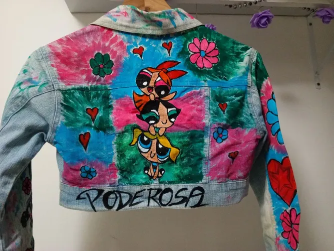 Jaqueta personalizada tam P - brechó