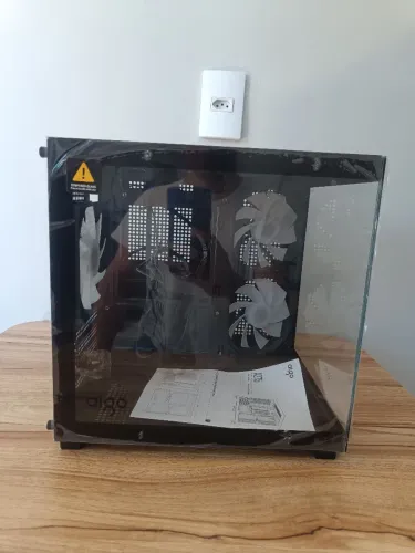 Gabinete para Pc aquário AIGO luna com fans RGB 