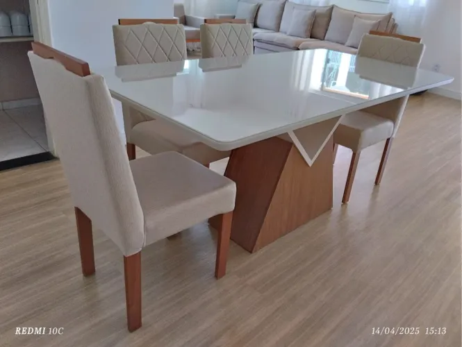 Mesa madeira 8 pronta entrega 