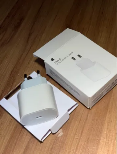 Fonte Adaptador de iPhone Turbo USB-C 20W carga rápida 