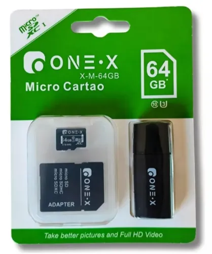 Cartão de memória de 64 GG com 2 adptadores