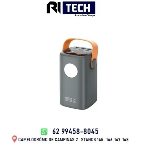 Bateria Portátil Power Bank Potente 60000mah Carregador Portátil 22.5W USB C PD