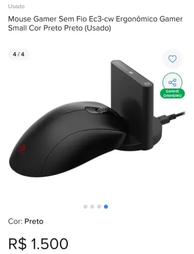 Mouse Gamer Profissional Zowie Ec3-cw