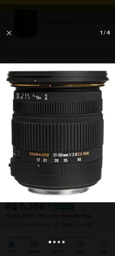 Lente SIGMA para NIKON 17-50 mm 