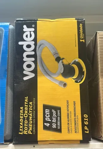 Lixadeira Roto-Orbital Pneumática Vonder LP 610