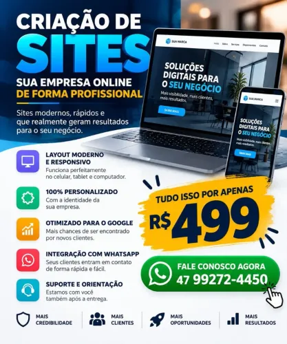 Faça o seu site conosco