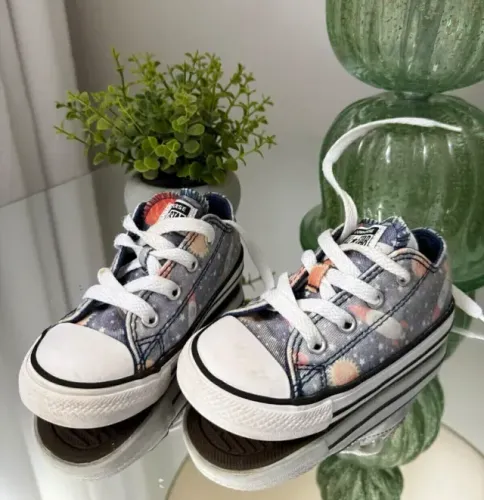 Tenis All Star Converse Menino Azul - Tamanho 22 14 cm
