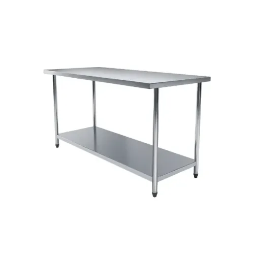 Mesa Auxiliar Grande em Aço Inoxidável