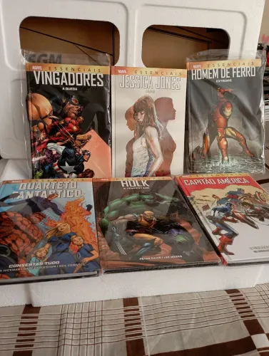 MARVEL ESSENCIAIS MUITAS AINDA LACRADAS VALORES NA DESCRIÇÃO