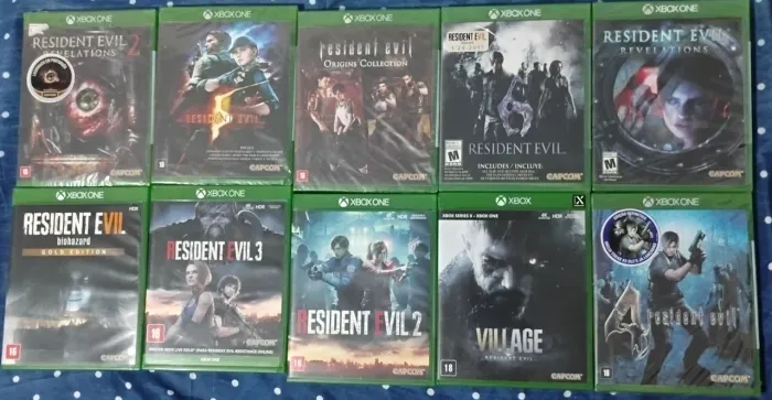 Resident Evil Xbox One Coleção Completa