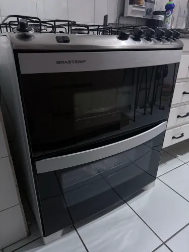 Fogão Brastemp 5 bocas e 2 fornos