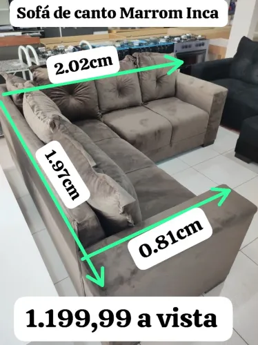 Sofá de canto novo