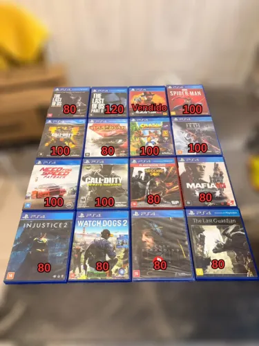 Jogos para PS4(Red Dead, The last of Us, etc)