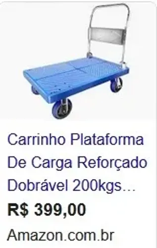 Carrinho dobrável, excelente qualidade. NOVO