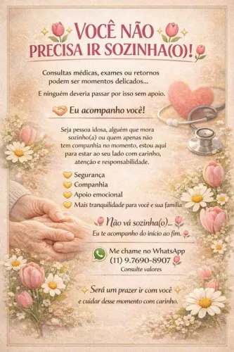  "Acompanhante para Consultas e Exames - Cuidado, Segurança e Confiança"