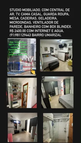 Studio mobiliado no Umarizal 